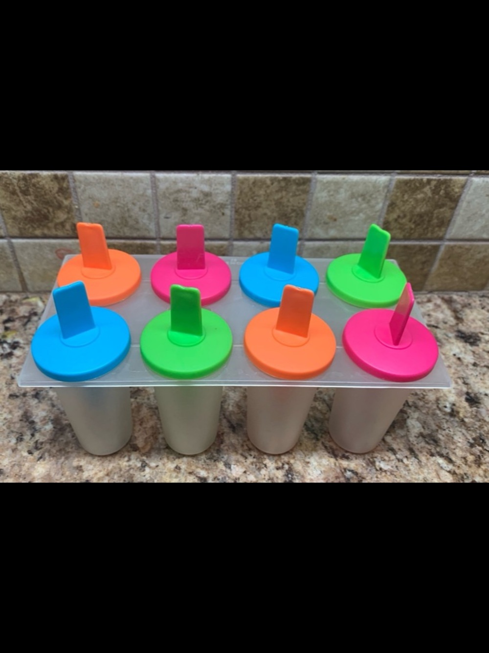 Small Plastic Popsicle Molds: 8-cavity Reusable Homemade Ice Popsicle Maker